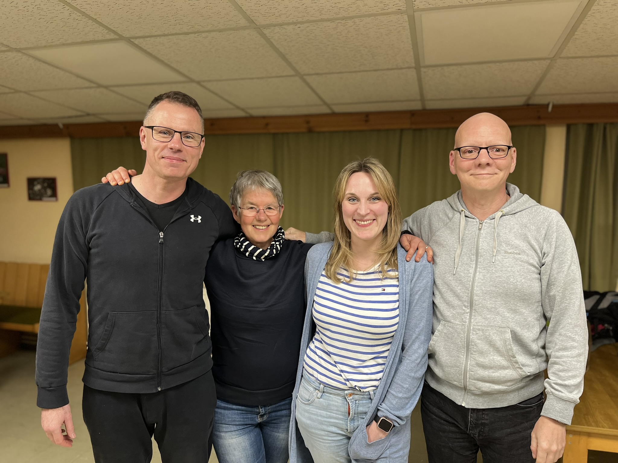 TCV Vorstand, von Links Henry, Petra, Nathalie, Ingolf